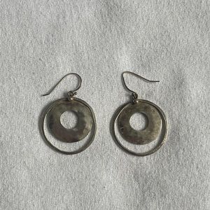 Stunning SILPADA Silver Perspectiva Hammered Double Circle Earrings